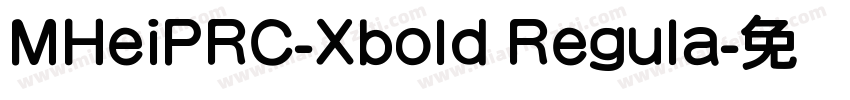 MHeiPRC-Xbold Regula字体转换